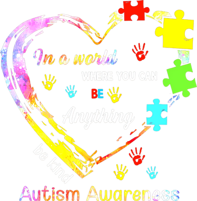 In World Where You Can Be Anything Be Kind Autism Awareness Great Gift Kids Sweatshirt