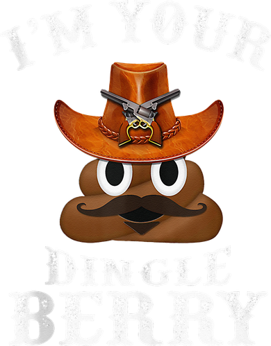 Im Your Dingleberry Western Cowboy Poo Turd Funny Kids Hoodie
