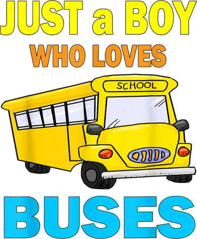 Just A Boy Who Loves School Buses & Cute Bus Lovers Tote Bag