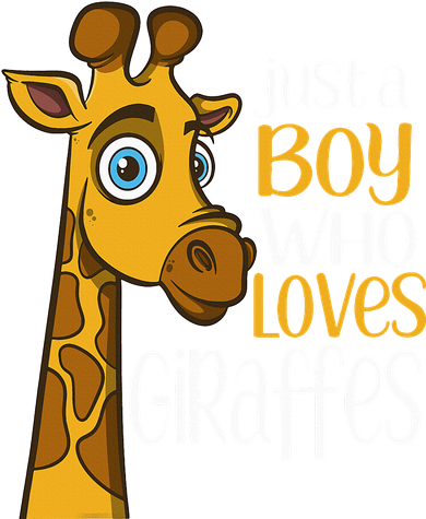 Just A Boy Who Loves Giraffes Funny Giraffe Tank Top