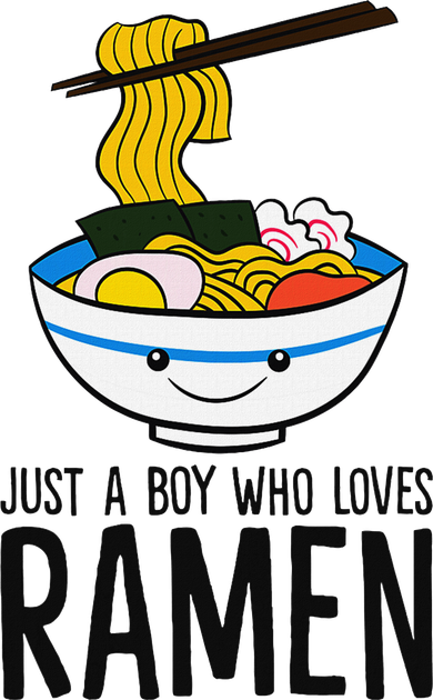 Just A Boy Who Loves Ramen Hooded Wearable Blanket