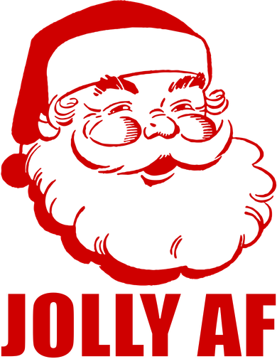 Jolly AF Santa Christmas Women's Tank Top