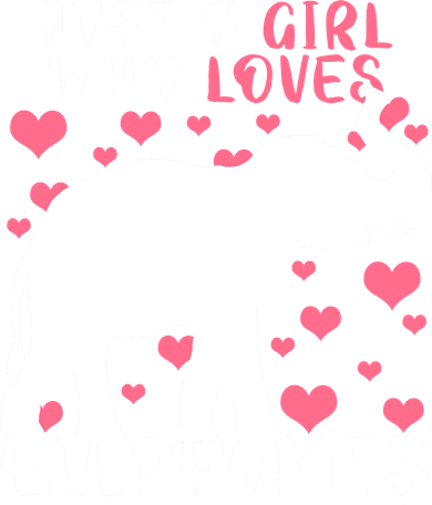 Just A Girl Who Loves Elephants Doggie Tank