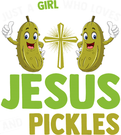 Just A Who Loves Jesus And Pickles Christian Pickles Women's Tank Top