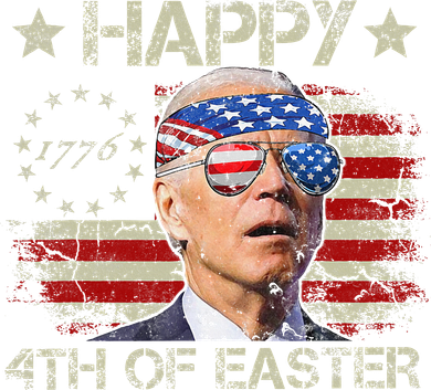 Joe Biden 4th Of July Happy 4th Of Easter Us Flag Women's Hoodie