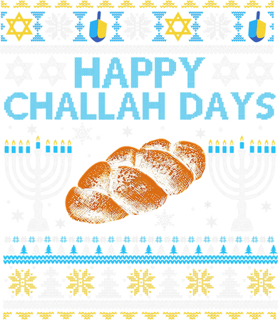  Jewish Bread Happy Challah Days Hanukkah Chanukah Women's Dry Zone Grid Polo