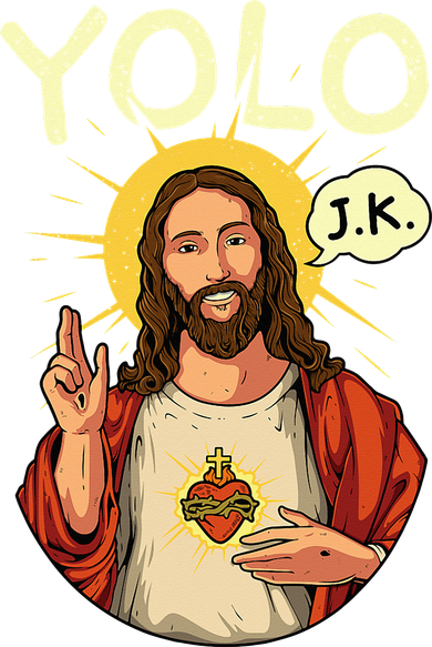 Jesus Christ YOLO JK Meme Funny Christian Easter Hat