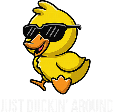 Just Duckin Around Funny Duck Gag Humor Cute Duckling Mousepad