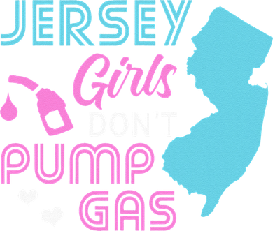 Jersey Dont Pump Gas State Outline Button