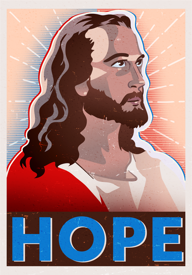 Jesus Hope Vintage Vote Poster Tumbler