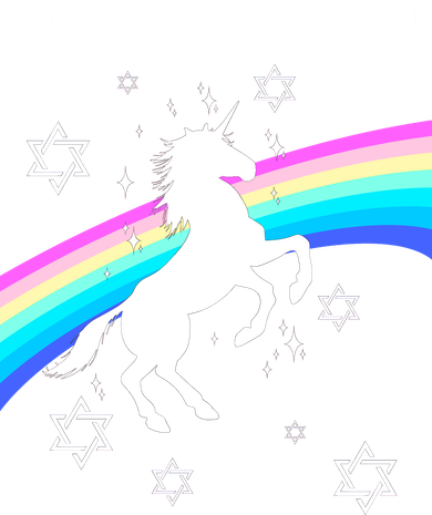 Jewnicorn Funny Hanukkah Unicorn Kids Sweatshirt