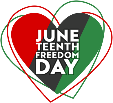 Juneteenth Freedom Day Heart Traditional Colors Baby Bodysuit