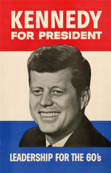 John F. Kennedy 1960 Campaign Vintage Poster Kids Hoodie