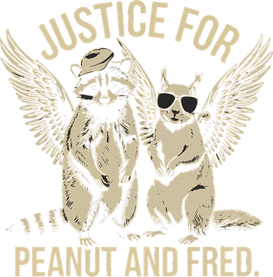 Justice For Peanut And Fred Peanut Squirrel Fred Raccoon Gift Doggie Tank
