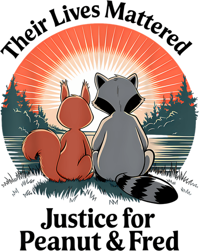 Justice For Peanut The Squirrel Justice For Fred The Raccoon Toddler T-Shirt