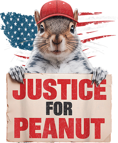 Justice For Peanut The Squirrel American Flag Peanut Squirrel Gift Doggie Tank