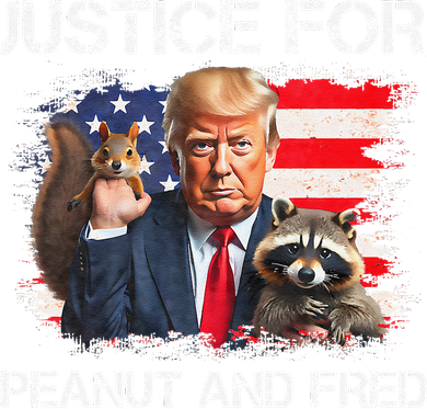 Justice For Peanut Squirrel Fred Raccoon Vote Trump Maga Hat