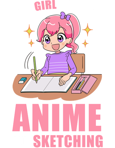 Just A Girl Who Loves Anime And Sketching Doggie Tank