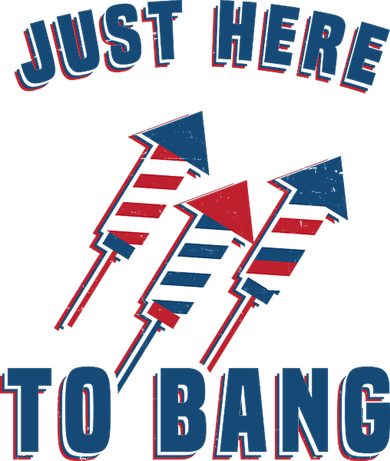 Just Here To Bang Funny 4th Of July Women's Dry Zone Grid Polo