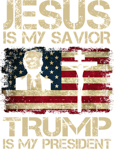 Jesus Is My Savior Trump Is My President Trump 2024 USA Flag Design Is A Great G Women's Tank Top