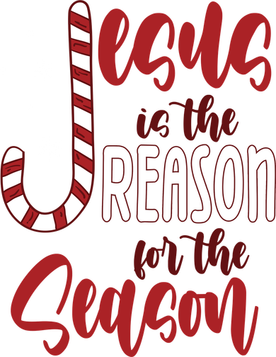 Jesus Is The Reason For The Season Candy Cane Christmas Sweatshirt