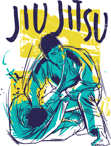 Jiu Jitsu Grunge Kids T-Shirt