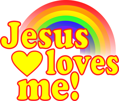 Jesus Loves Me Cool Rainbow Kids T-Shirt