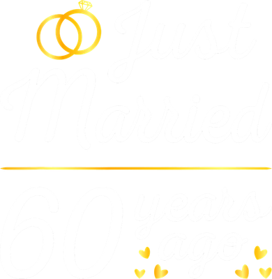 Just Married 60 Years Ago 60th Wedding Anniversary Matching Kids T-Shirt