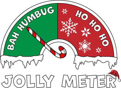 Jolly Meter Bah Humbug To Ho Ho Ho Anti Christmas Funny Classic Kids Hoodie