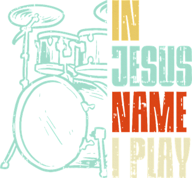 Jesus Name I Play Drums God Drumming Music Christian Drummer Toddler Sweatshirt