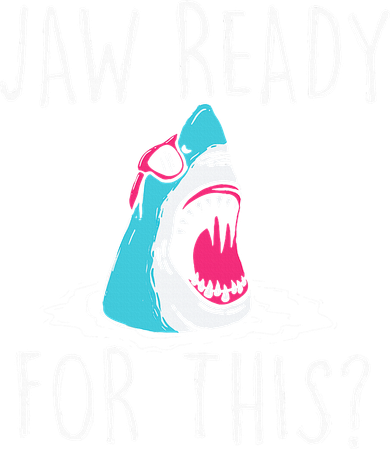 Jaw Ready For This Funny Shark Lover Ocean Wildlife Doggie Tank