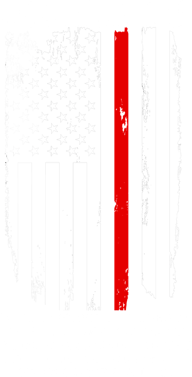 Christian Red Thin Line Button