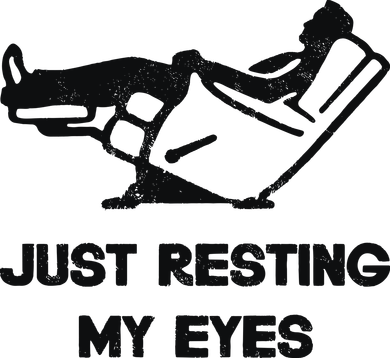Just Resting My Eyes Recliner Tired Dad Women's Sweatshirt