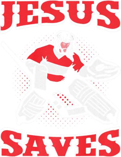 Jesus Saves Funny Hockey 10402 Apron