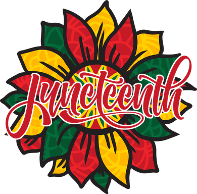 Juneteenth Sunflower Festive Button