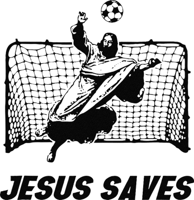 Jesus Saves Jesus Saved Soccer Goal Goalie Kids Hoodie