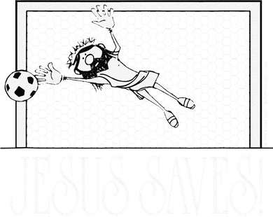 Jesus Saves Soccer Coaster