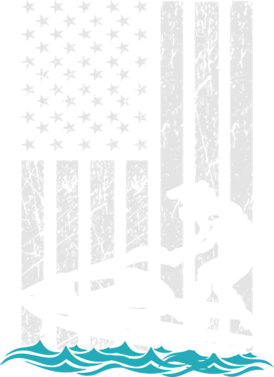 Jet Skiing Water Ski Athletic Usa American Flag Gift Tote Bag