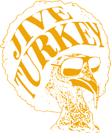 Jive Thanksgiving Cool Turkey Head Retro Silhouette Women's Sweatshirt