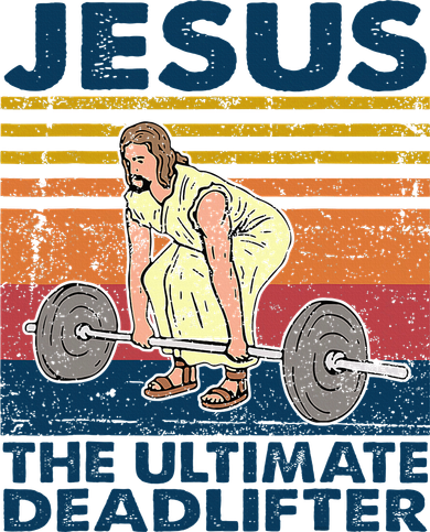 Jesus The Ultimate Deadlifter Funny Christian Gym Hat