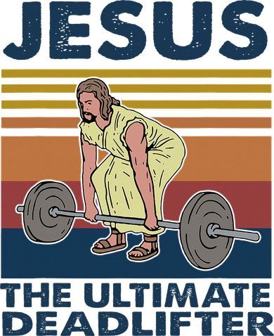 Jesus The Ultimate Deadlifter Funny Gym Bodybuliding Fitness Hat