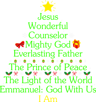 Jesus Wonderful Counselor Bible Verse Jesus Christmas Tree Jesus Star Toddler T-Shirt