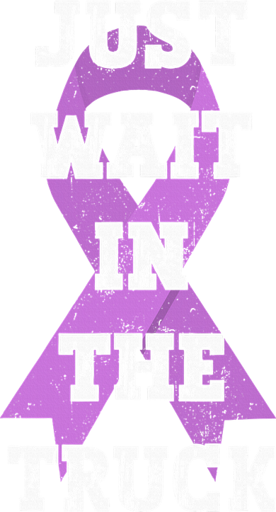Just Wait In The Truck Domestic Violence Awareness Ribbon Kids Hoodie
