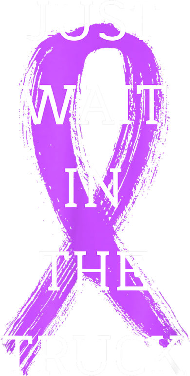 Just Wait In The Truck Ribbon Funny Women's Dry Zone Grid Polo