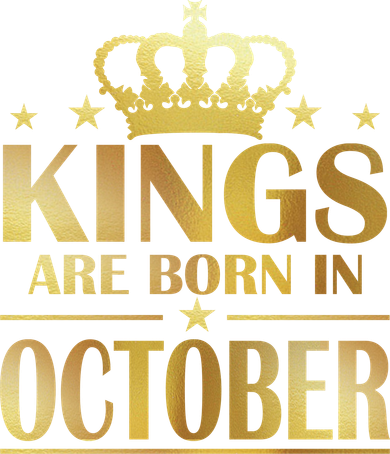 Limited Edition Kings Are Born in October Gold Print Visor