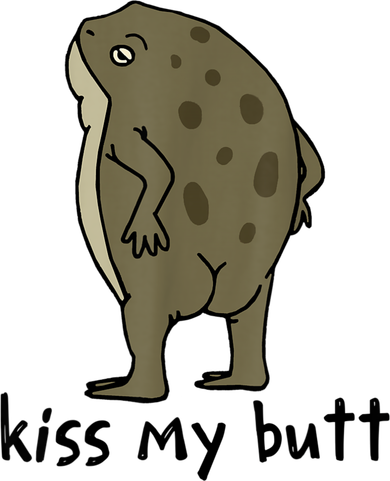 KissMy Butt Green Frog Funny Frog Doggie Tank