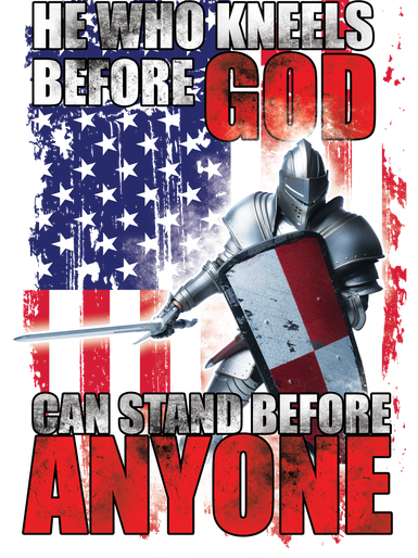 He Who Kneels Before God Can Stan Before Anyone Button