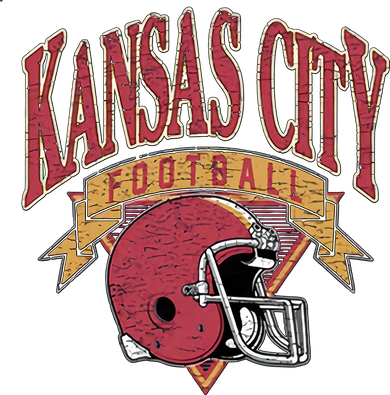 Kansas City Football Helmet Retro Game Day Kansas City Football Team Tank Top