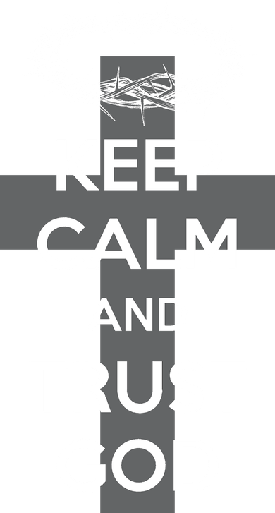 Christian Slogan: Keep Calm and Trust God Women's Tank Top