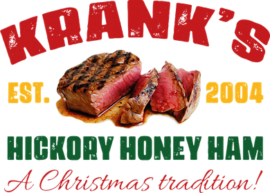 Krank's Hickory Honey Ham A Christmas Tradition Xmas Flat Bill Trucker Hat